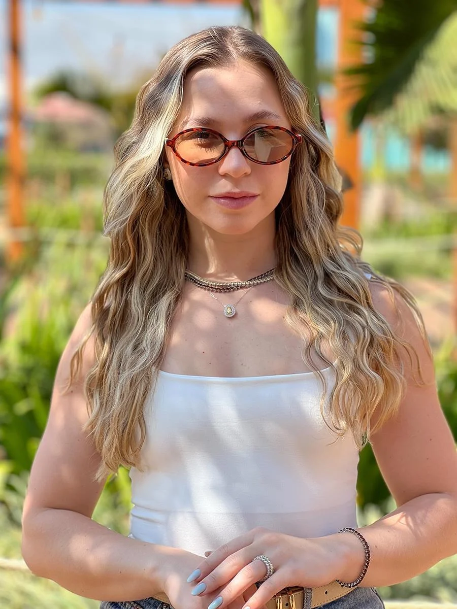 Pulseira Riviera Marrom | Banhado a Ródio Branco