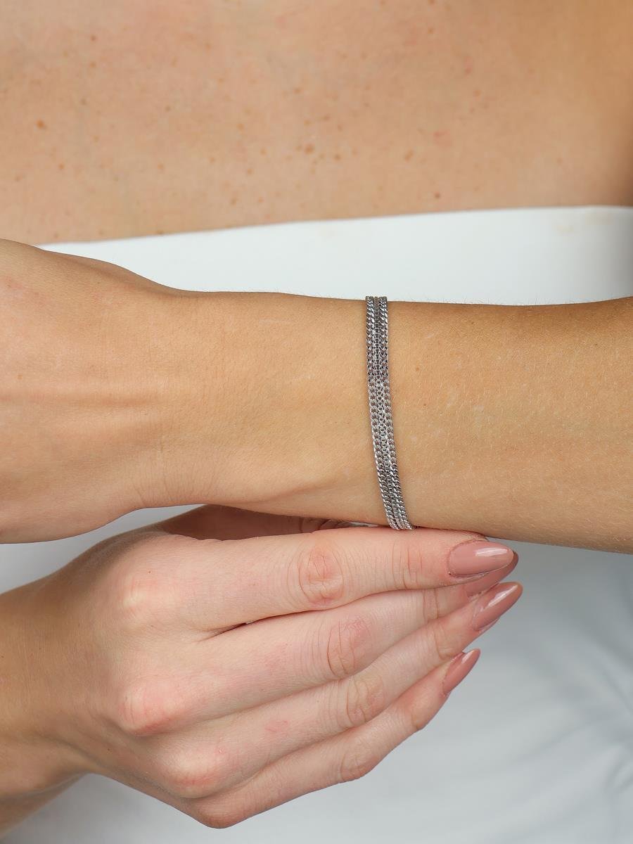 Pulseira Elo Grumet Duplo | Banhado a Ouro