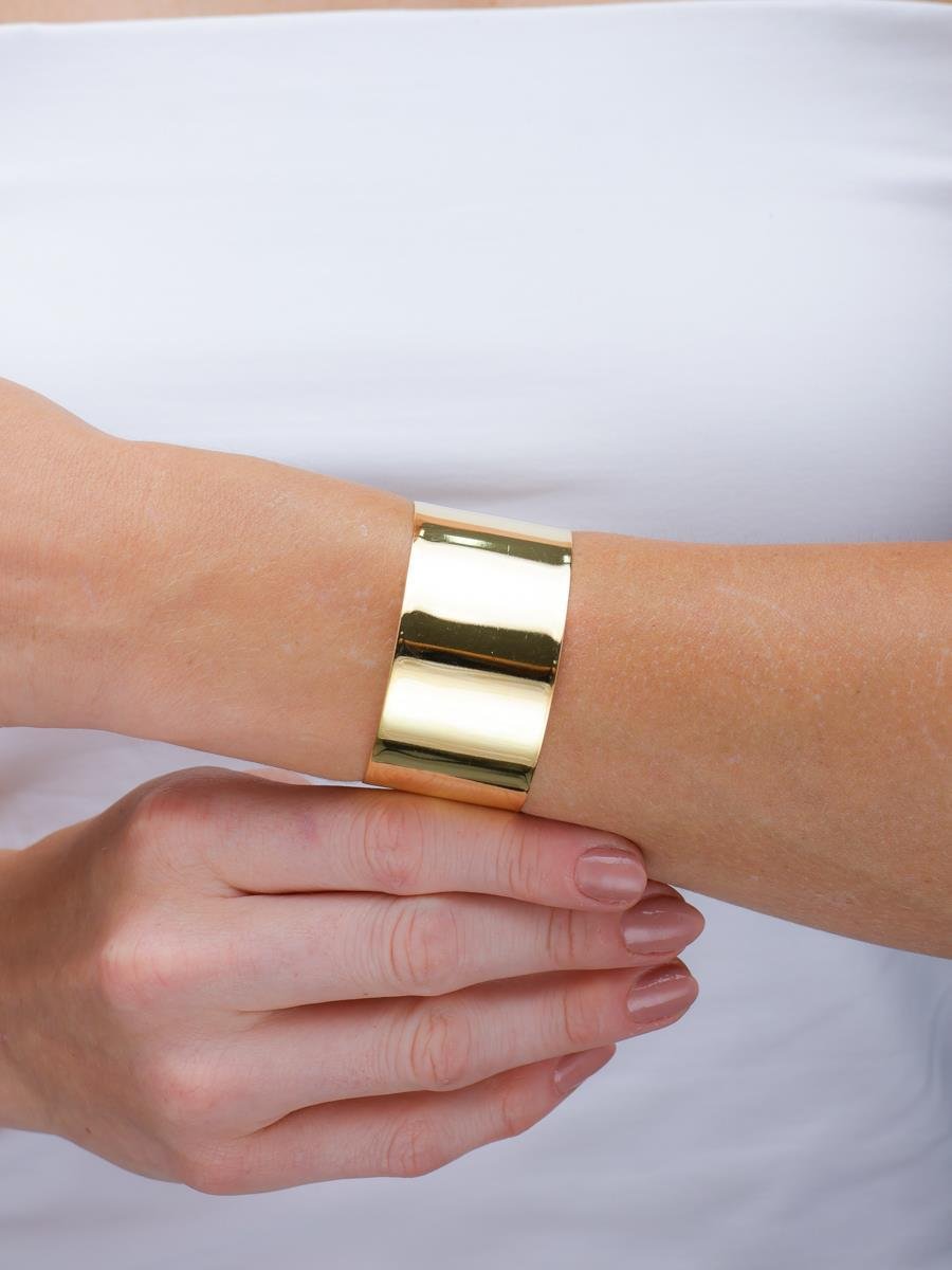 Bracelete Liso | Banhado a Ouro.