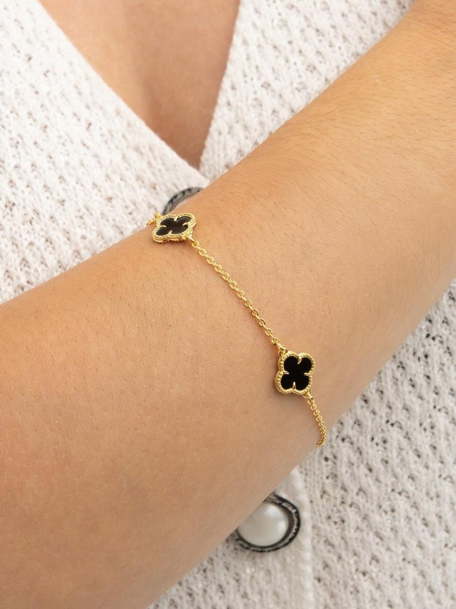 Pulseira Trevo | Banhado a Ouro