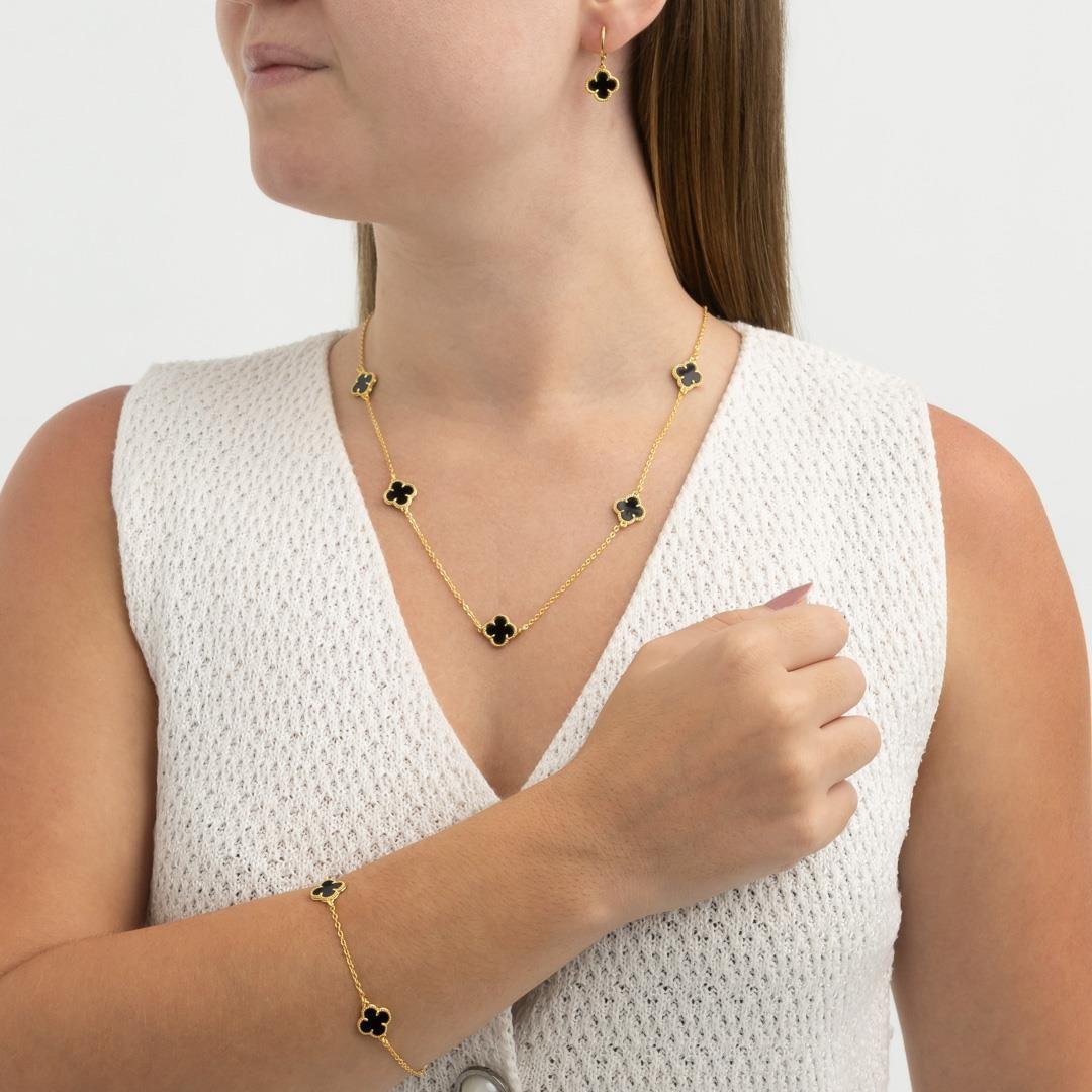 Pulseira Trevo | Banhado a Ouro