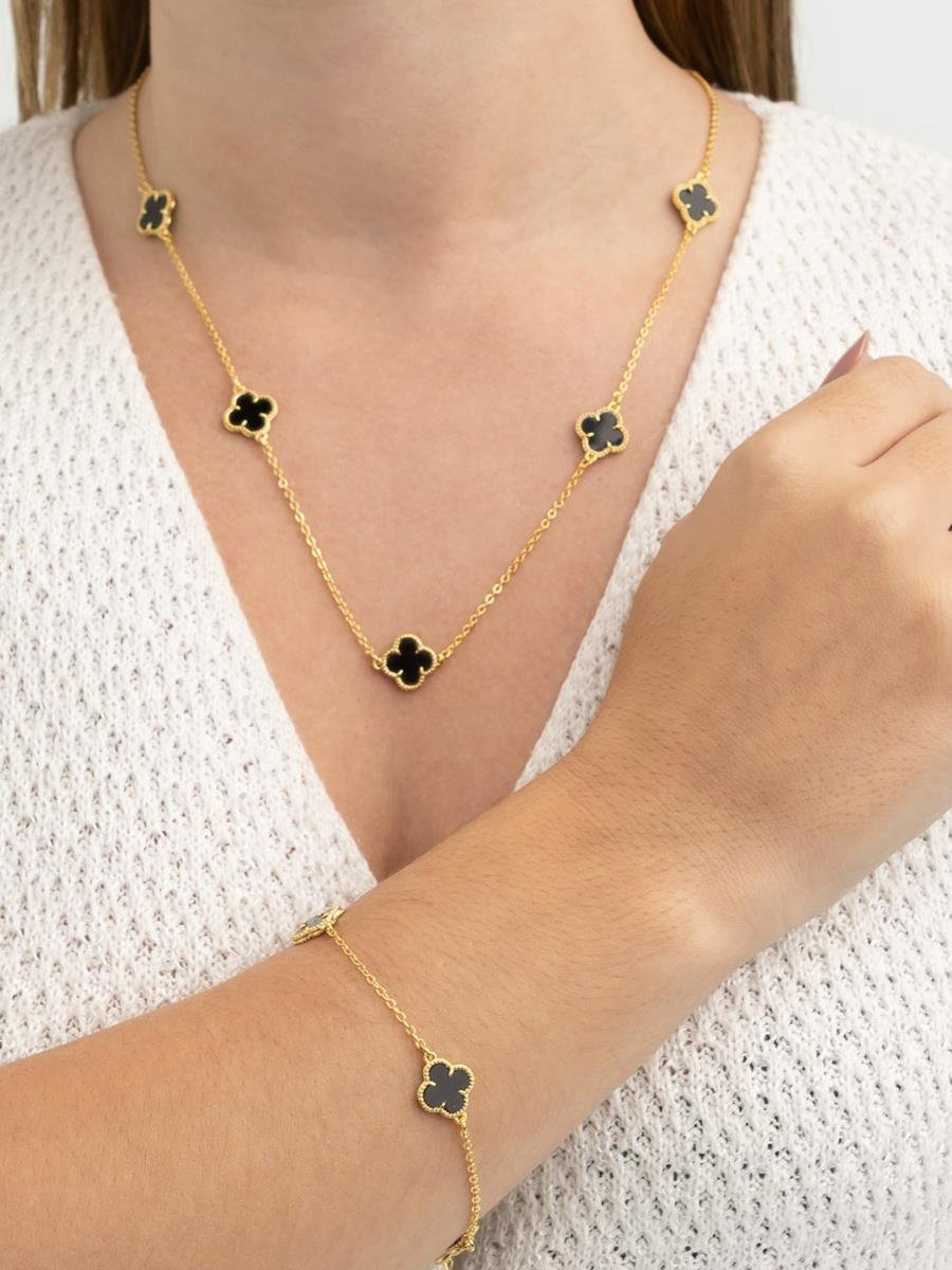 Pulseira Trevo | Banhado a Ouro