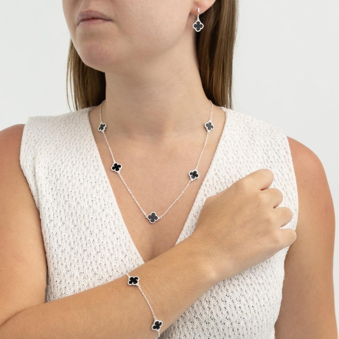 Pulseira Trevo | Banho de Prata