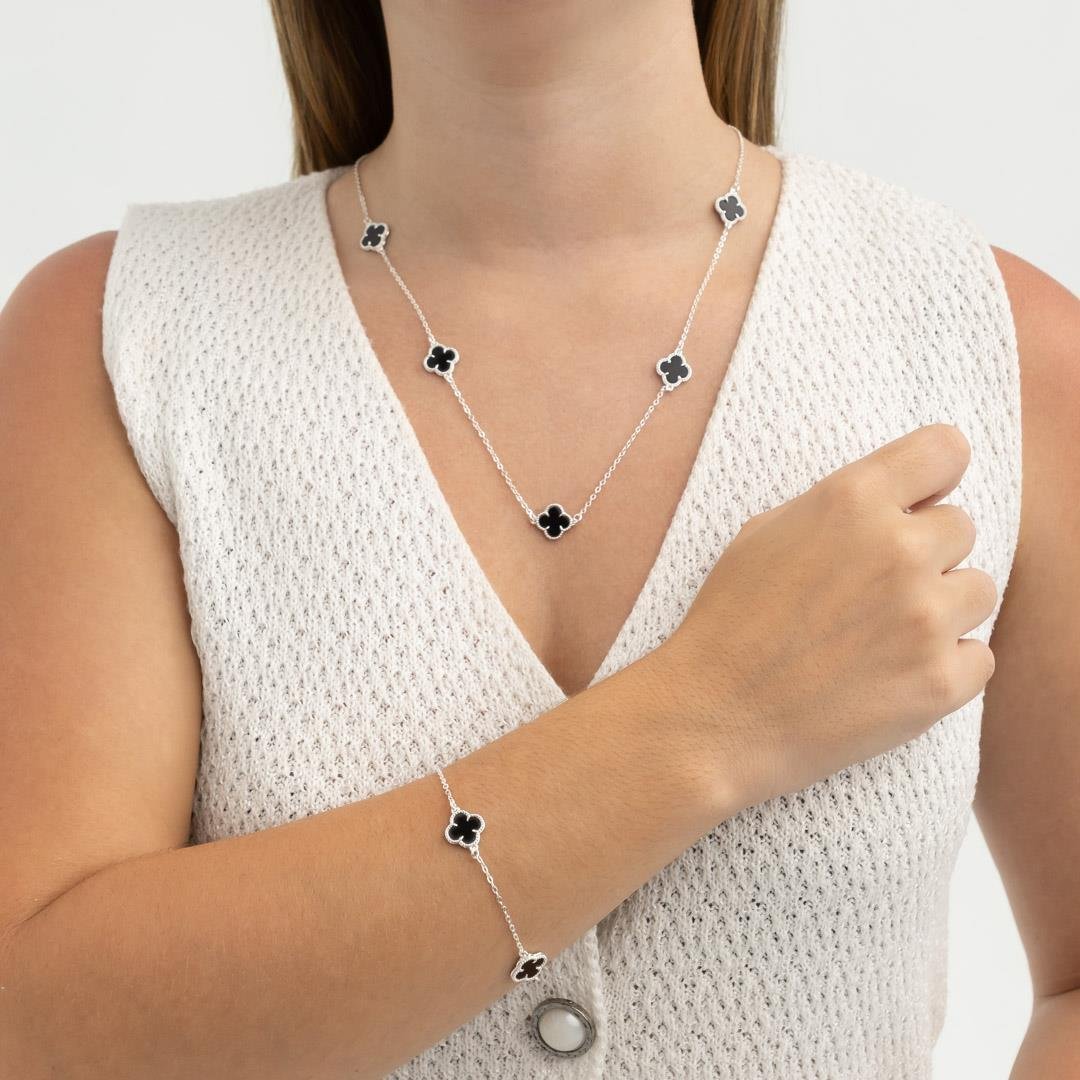 Pulseira Trevo | Banho de Prata