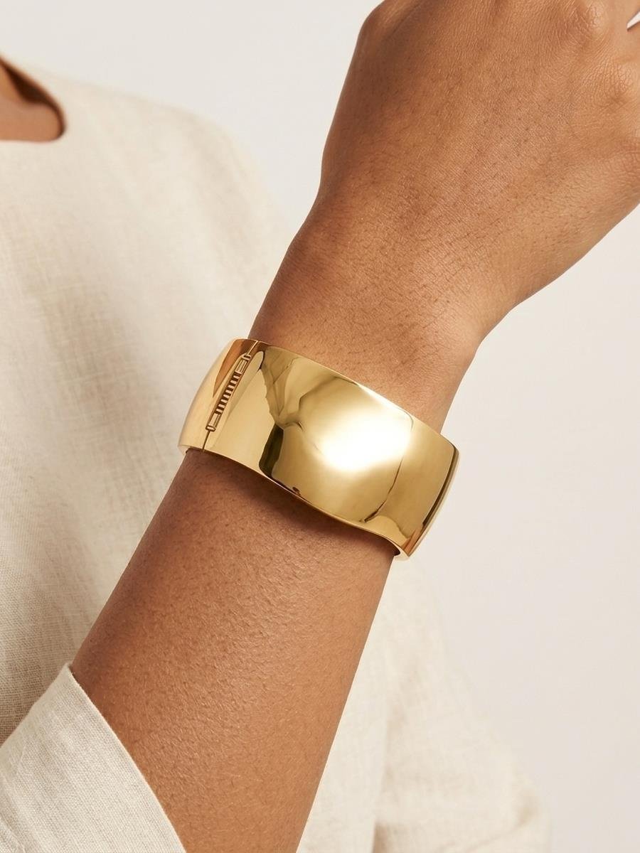 Bracelete Onda | Banhado a Ouro.