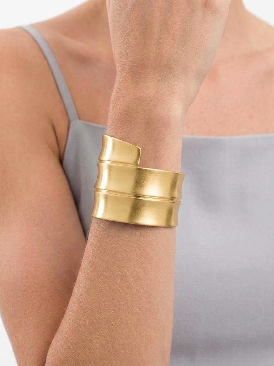 Bracelete Fosco Maxi | Banhado a Ouro.