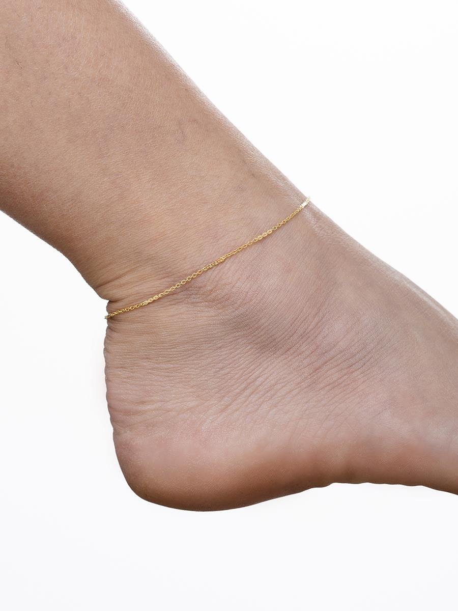 Tornozeleira de Elo | Banhado a Ouro